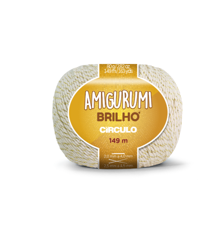 Fio Amigurumi Brilho Circulo - 80g (149m)