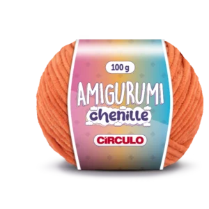 Fio Amigurumi Chenille Circulo na cor Tijolo