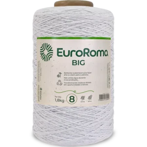 Fio EuroRoma Big nº8 na cor Branco