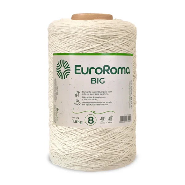 Barbante EuroRoma Big Cru nº 8 – 1,8 kg (1.371 m)