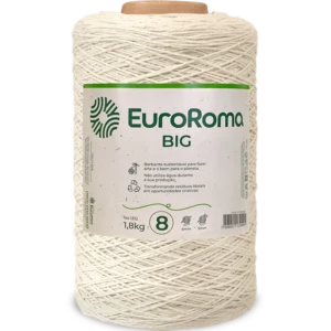 Fio EuroRoma BigCru nº8 na cor Cru