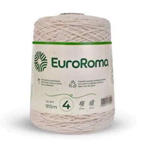 Barbante EuroRoma Cru nº 4 – 600 g (915 m)