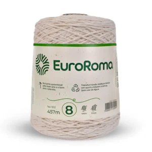 Barbante EuroRoma Cru nº 8 – 600 g (457 m)