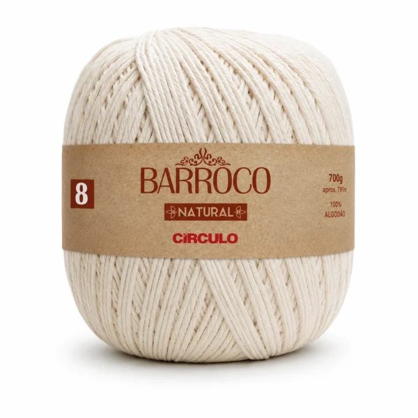 Fio Barroco Natural Círculo nº 8 – 700 g