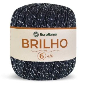 Barbante EuroRoma com Brilho Prata