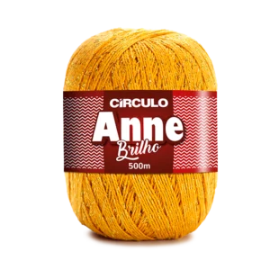 Fio Circulo Anne Brilho na cor Mostarda