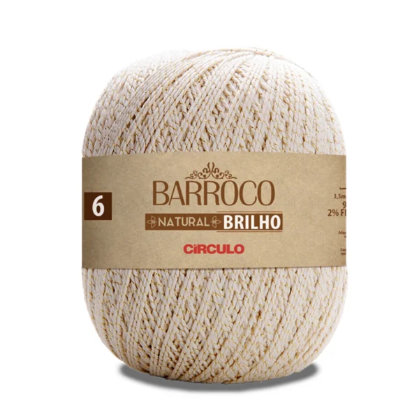 Fio Barroco Brilho Ouro Círculo nº 6 – 700 g