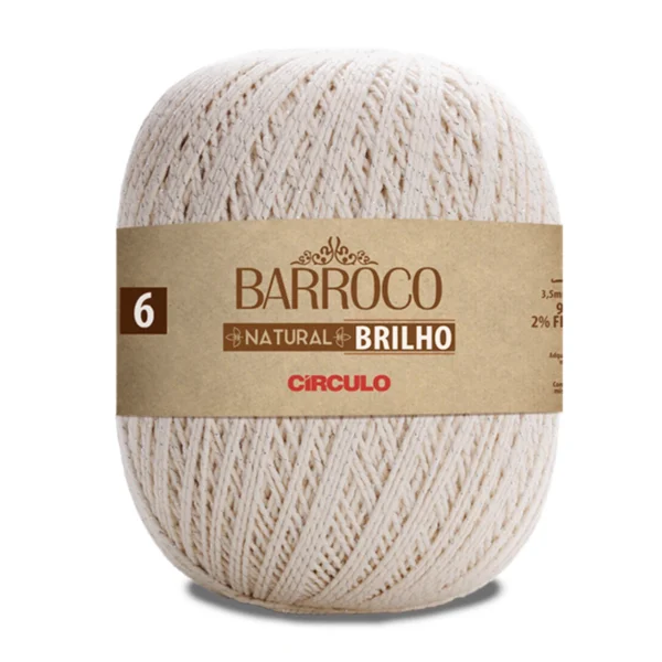 Fio Barroco Brilho Prata Círculo nº 6 – 700 g