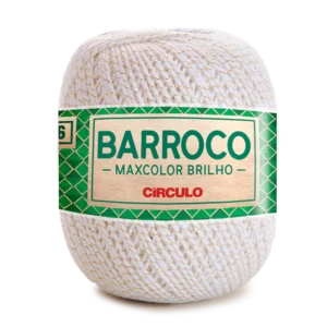 Fio Circulo Barroco Maxcolor Brilho na cor Branco