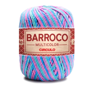 Fio Circulo Barroco Multicolor n° 6 - 200g na cor 9184#-Sereia