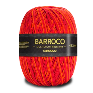 Fio Circulo Barroco Multicolor Premium n° 6 - 400g na cor 9484#-Verão
