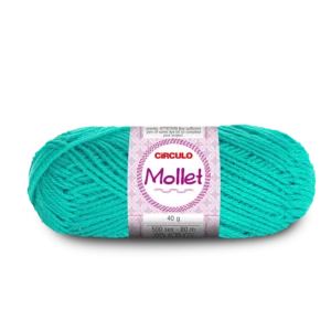 Fio Circulo Mollet 40g na cor Tiffany