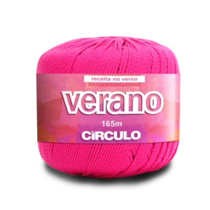 Fio Circulo Verano na cor Rosa-Choque