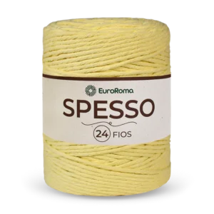 Fio EuroRoma Spesso 24 Fios na cor Amarelo Bebê