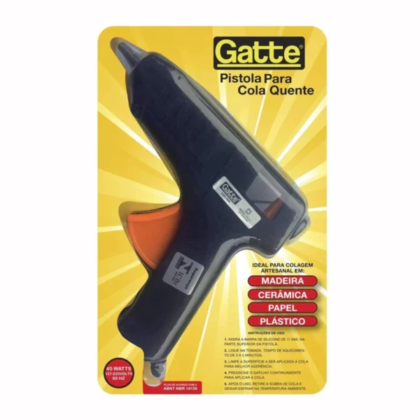 Pistola de Cola Quente para Bastão Grosso