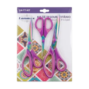 Kit de Tesouras de Titânio Lanmax